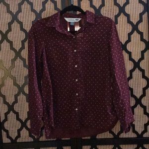 Maroon Button Down